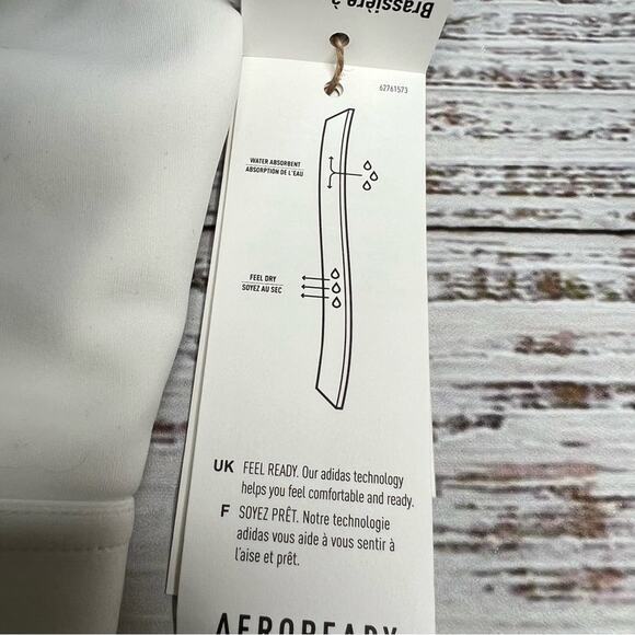 adidas Women's XXS D Cup  Powerreact Training Medium Support Bra 2XSD NEW - Picture 14 of 16